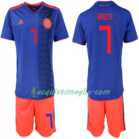 Divisa di Calcio Colombia Bacca 7 Bambino Trasferta Mondiali 2018